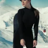 Velora Flare Navy Leggings — 1 Velora Flare Navy Leggings — modest navy flare leggings, look 1