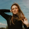 Velora Flex Long Sleeves Black T-shirt — 3 Velora Flex Long Sleeves Black T-shirt — modest black long-sleeve top, look 3