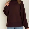 Velora Flex Long Sleeves Burgundy T-shirt — 1 Velora Flex Long Sleeves Burgundy T-shirt — modest burgundy long-sleeve top, look 1